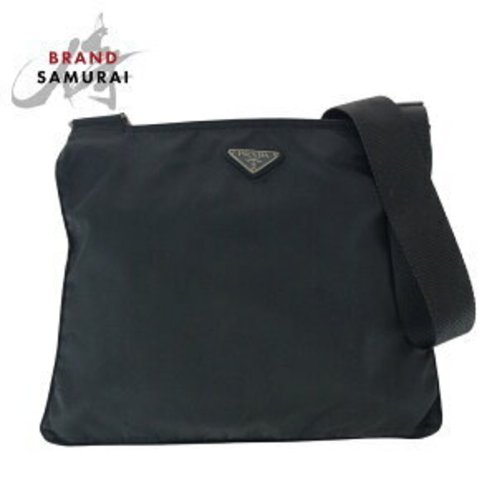 Prada Bag nylon black Tessuto Shoulder plate logo triangular - Picture 2 of 10